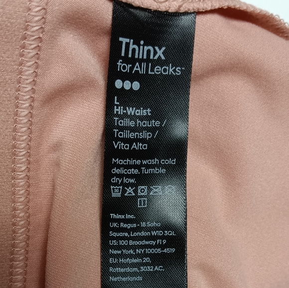 Thinx for All Leaks Basic Hi-Waist, Light Absorbency Reusable Washable Panty - Picture 12 of 12